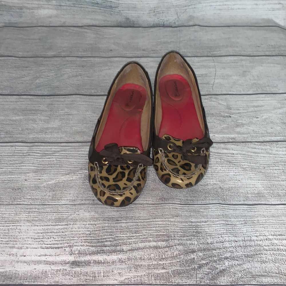 Sperry slip-on cheetah flats size 8